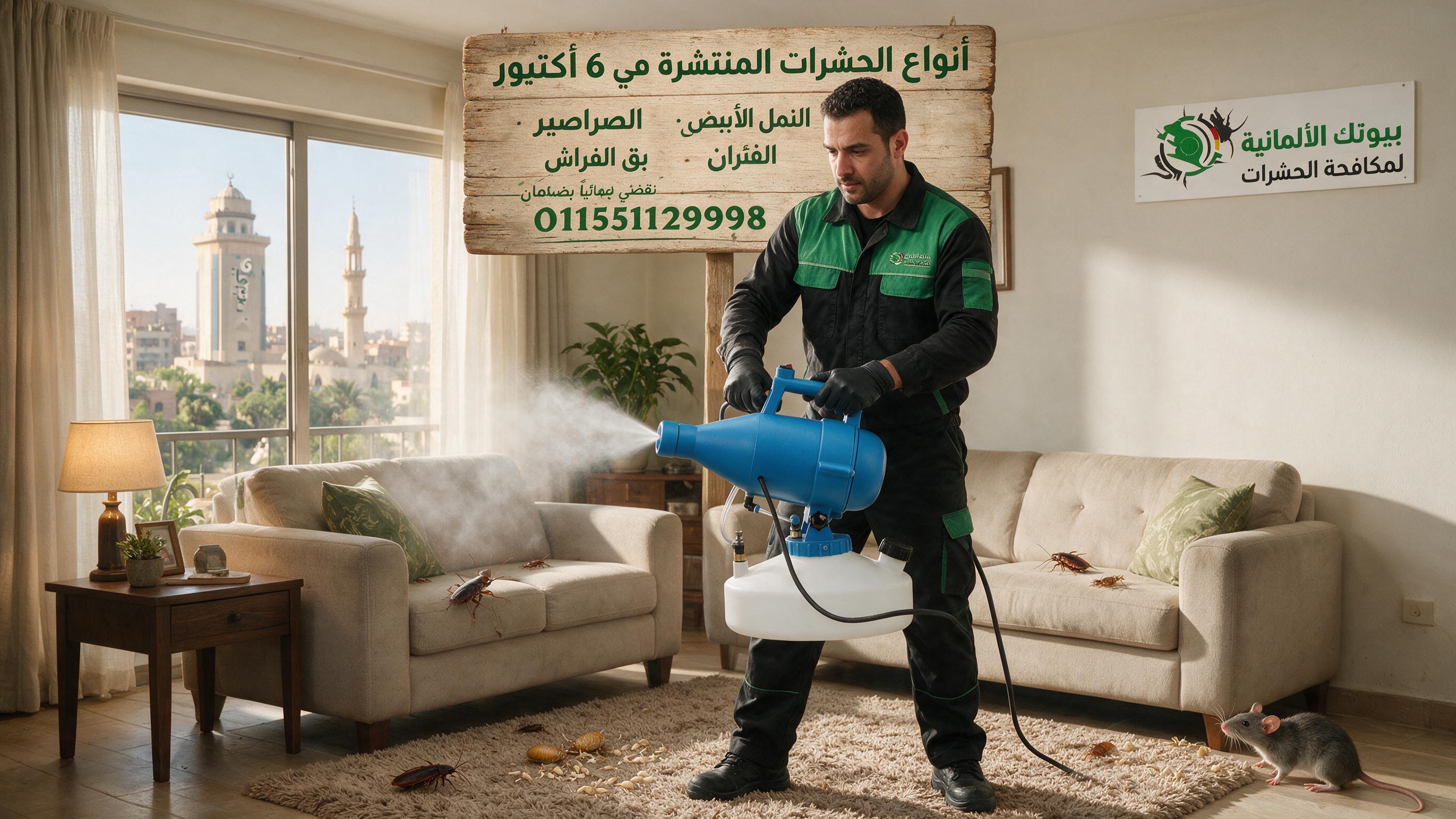 أنواع الحشرات المنتشرة في مدينة 6 أكتوبر