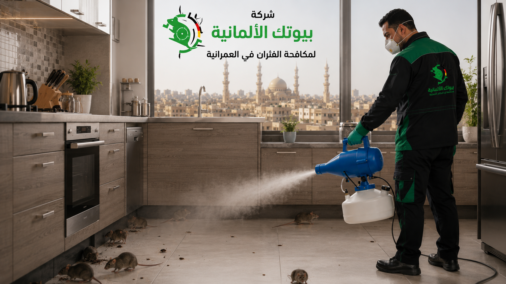 مكافحة الفئران والقوارض في العمرانية