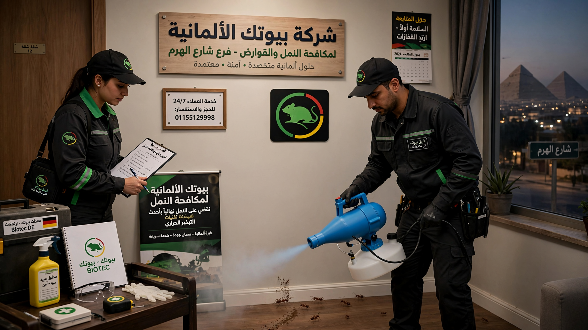 مكافحة النمل في الهرم