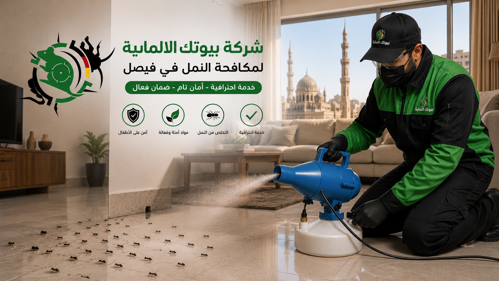 مكافحة النمل في شارع فيصل
