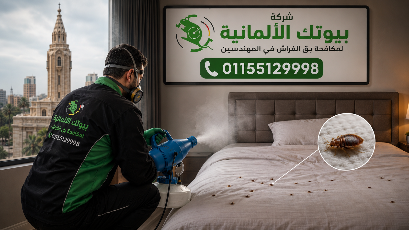 مكافحة بق الفراش في المهندسين