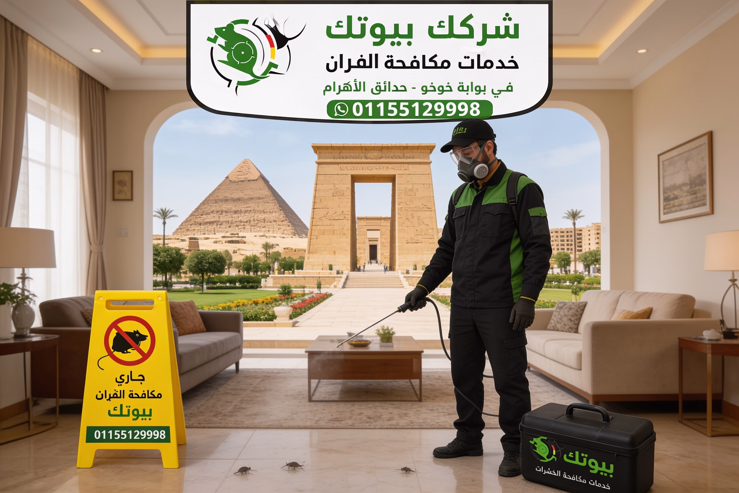 نصائح وقائية من الحشرات في بوابة خوفو