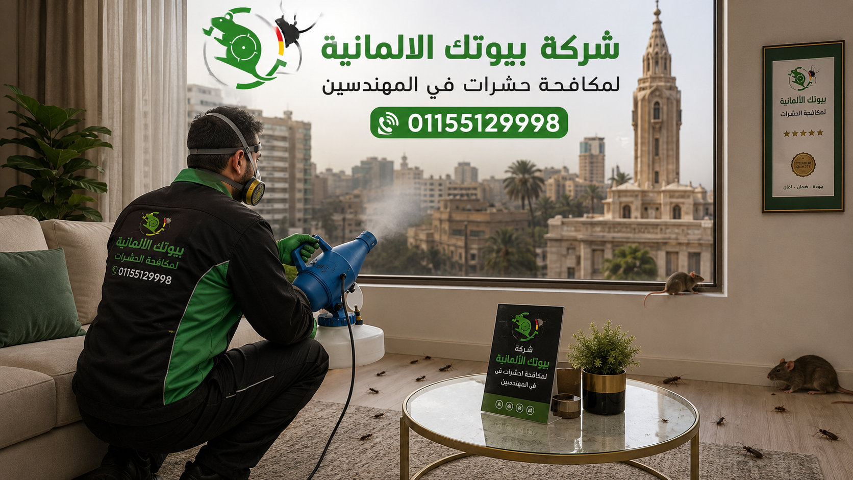 شركة مكافحة حشرات في المهندسين