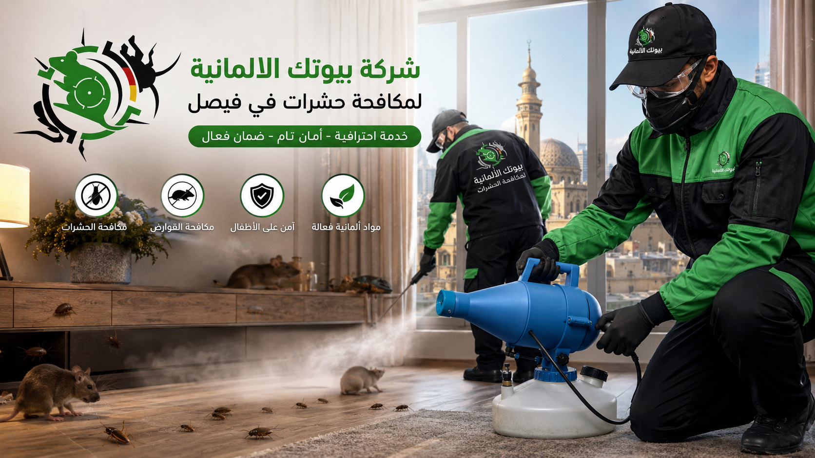 شركة مكافحة حشرات في شارع فيصل