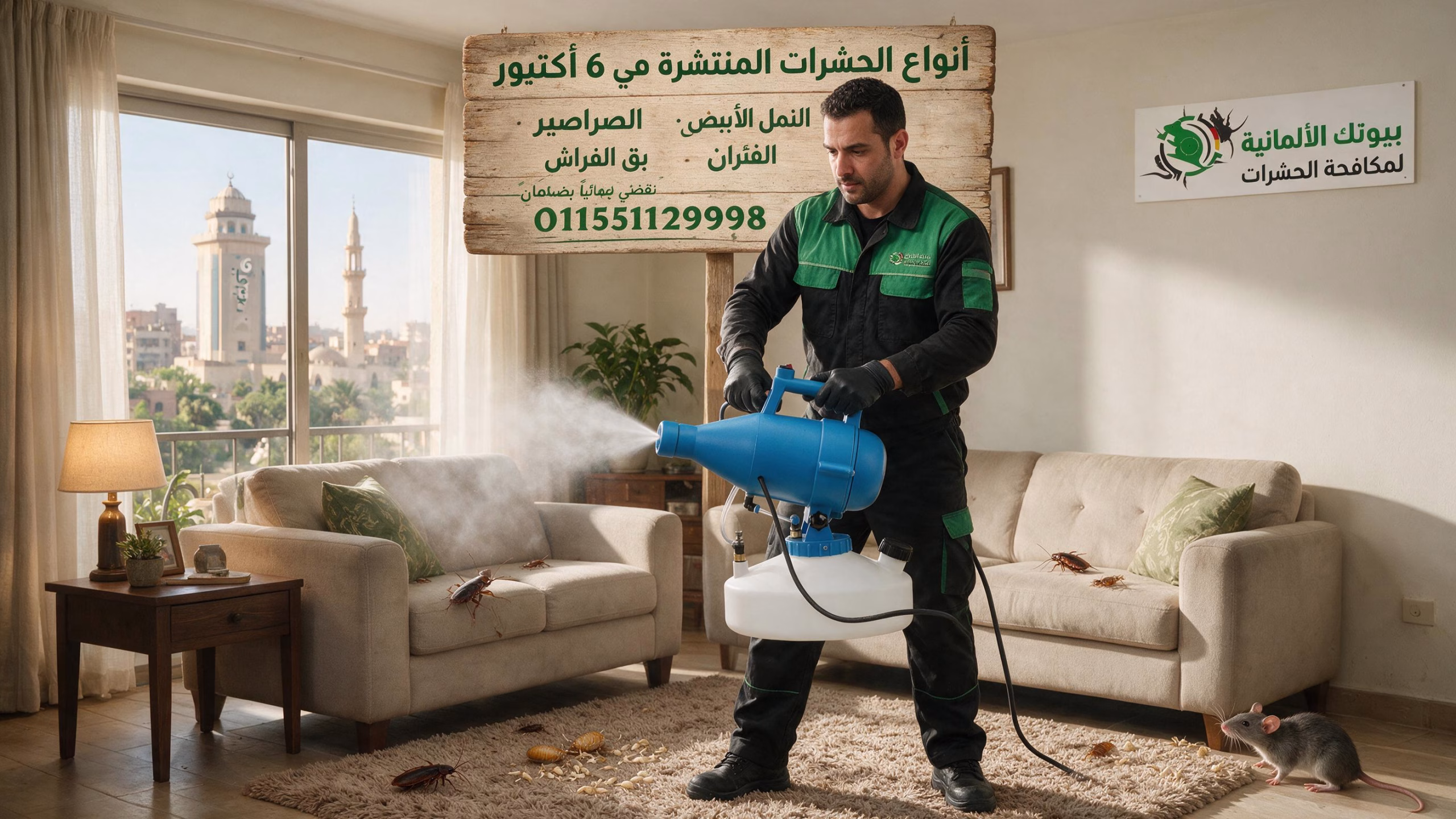 أنواع الحشرات المنتشرة في مدينة 6 أكتوبر