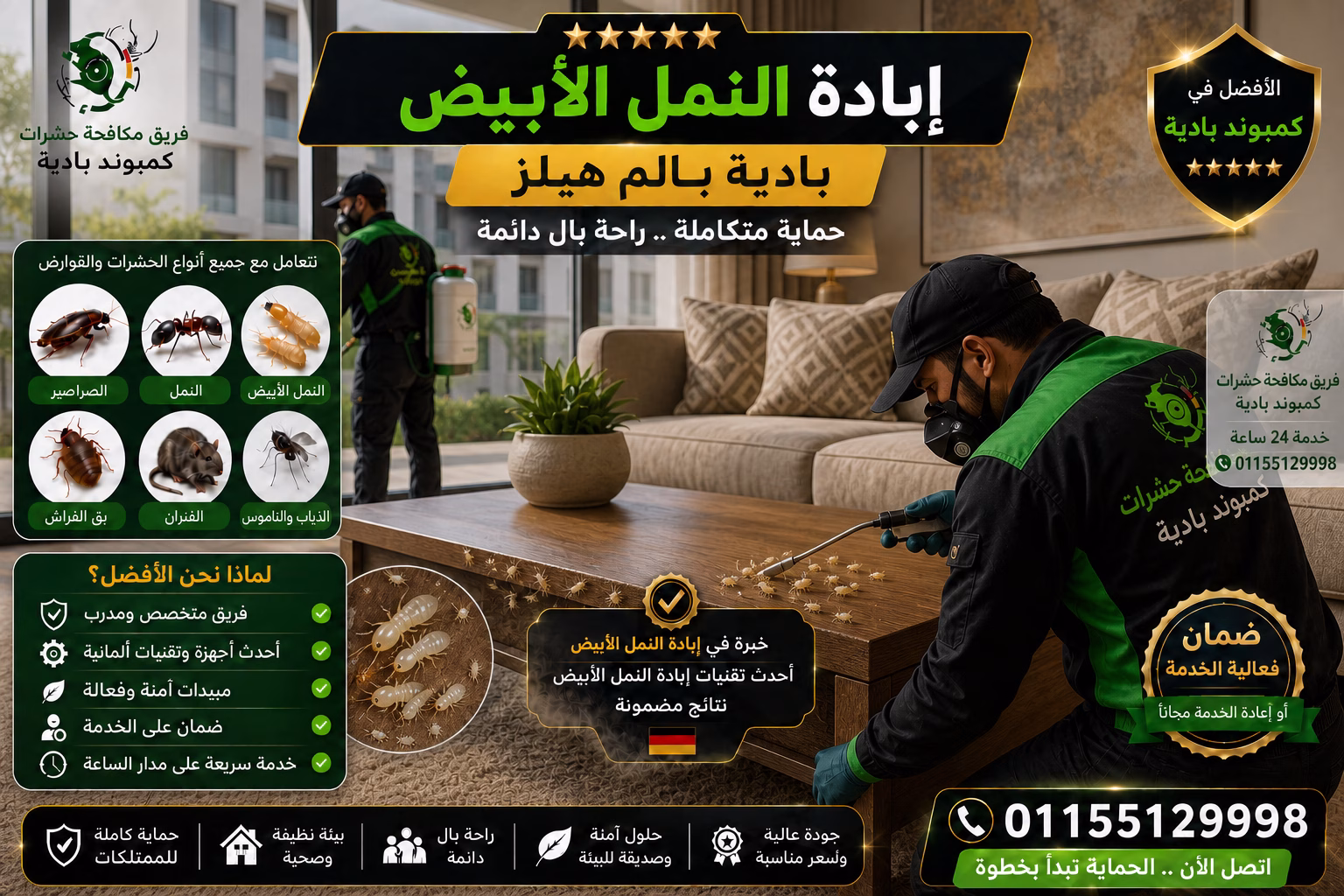 إبادة النمل الأبيض بادية بالم هيلز